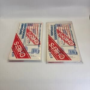 Vintage Chiefs Disposable Handkerchiefs Lot of 2 Johnson & Johnson NOS USA
